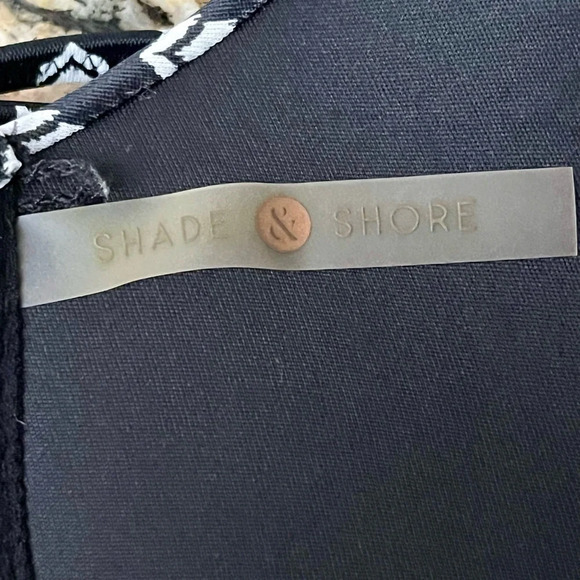 Shade & shore geometric strappy cross back swim top underwire 34B M boho beach - Picture 6 of 6